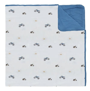 Child Blanket 1.0 TOG - Dirtbikes / Marine Blue