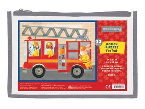 12-Piece Pouch Puzzle - Fire Truck