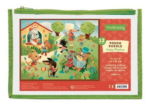 12-Piece Pouch Puzzle - Puppy Playtime