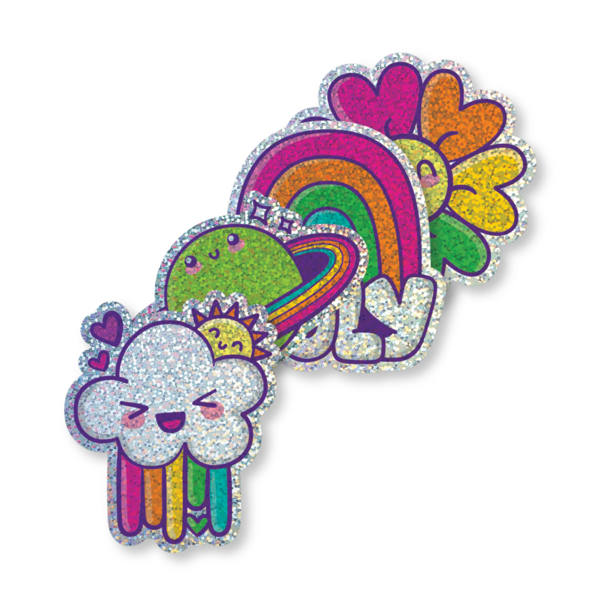 Stickiville Vinyl Stickers - Happy Rainbows