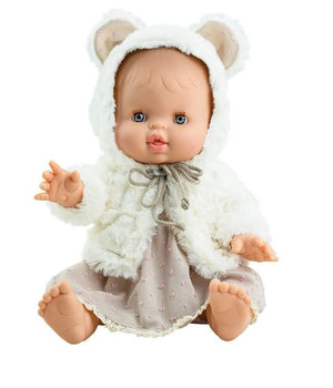 Gordis Doll Clothing - Dress & Fur Bear Hooded Jacket