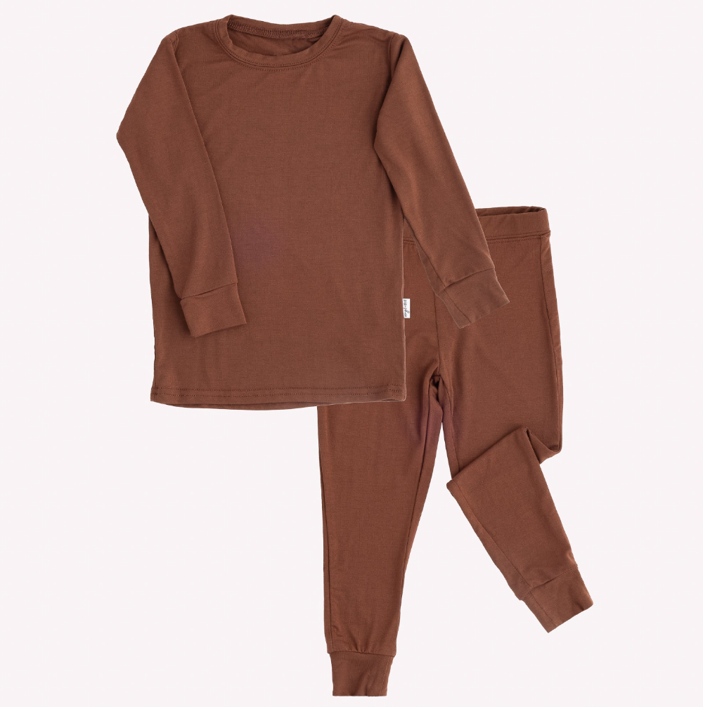 2-Piece Bamboo Sets - Dark Brown