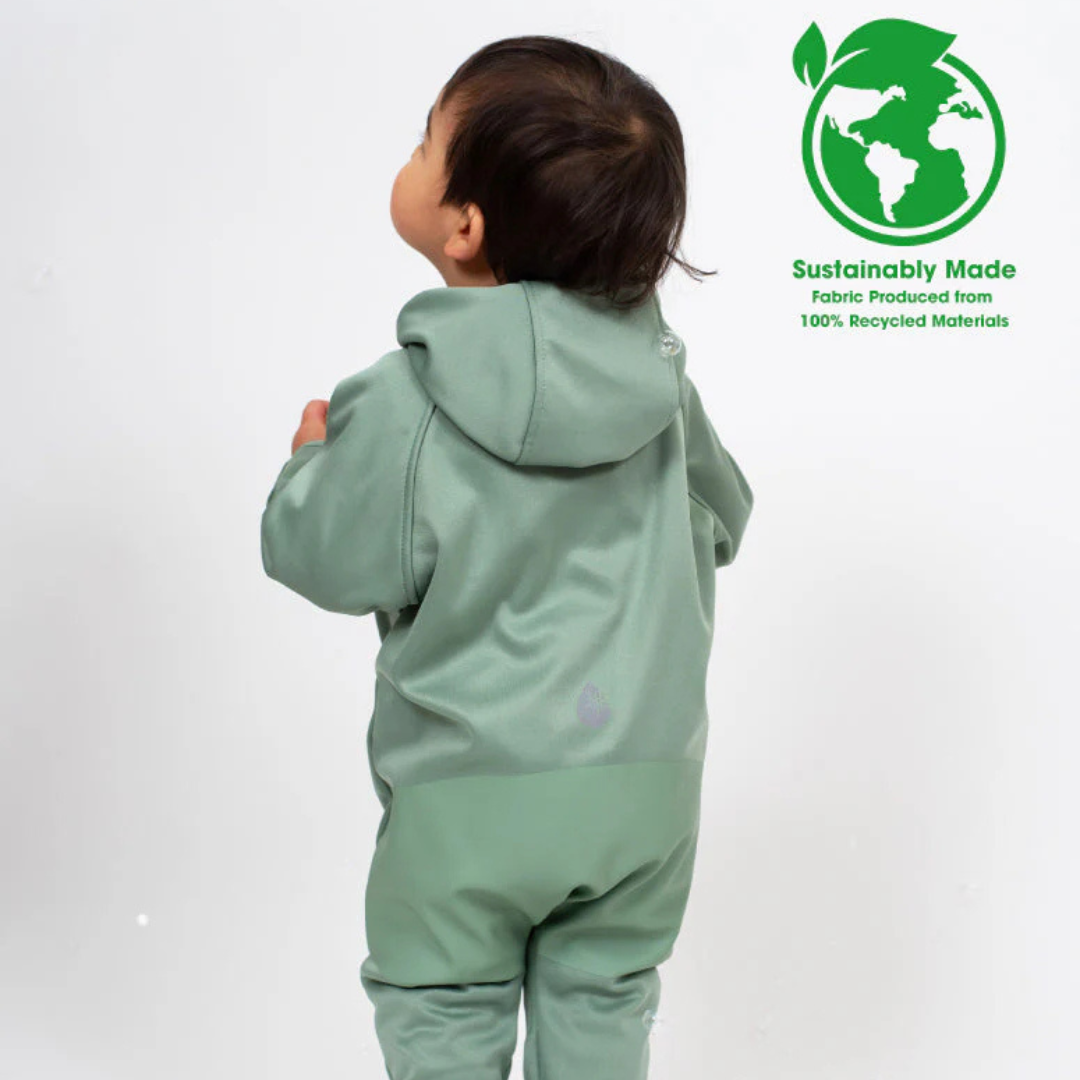 All-Weather Fleece Onesie - Basil