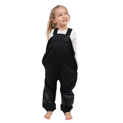 All-Weather Fleece Overalls - Black