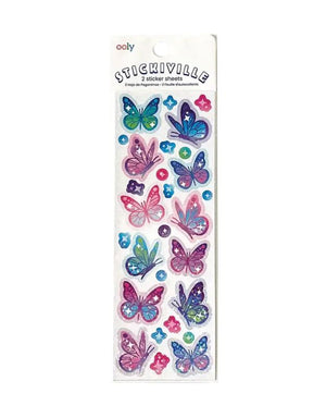 Stickiville Skinny Stickers - Glittery Butterflies