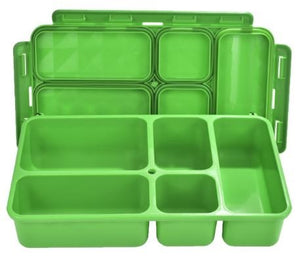 5-compartment Leak-Proof Foodbox - Green