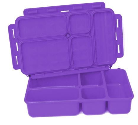 5-compartment Leak-Proof Foodbox - Purple