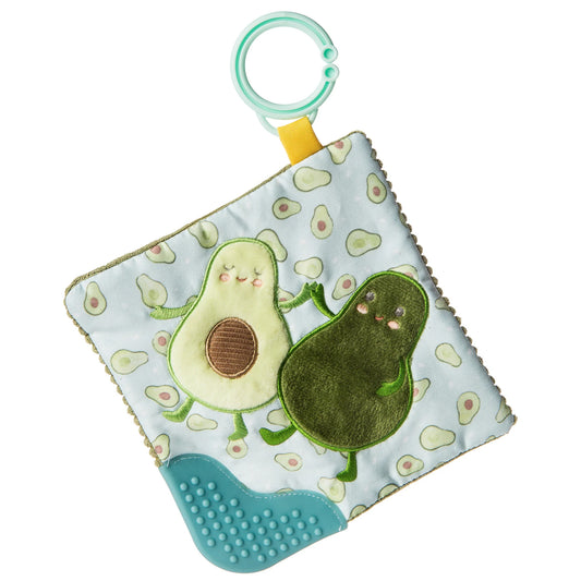 Sweet Soothie Crinkle Teether - Avocado 6"