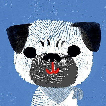 Dug the Pug Happy Father's Day Greeting Card