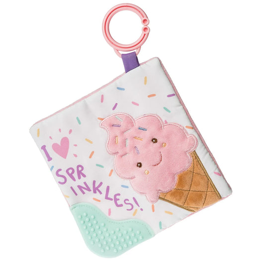 Sweet Soothie Crinkle Teether - Ice Cream 6"