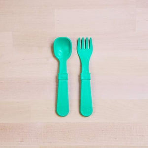 8 Piece Utensil Set - Aqua