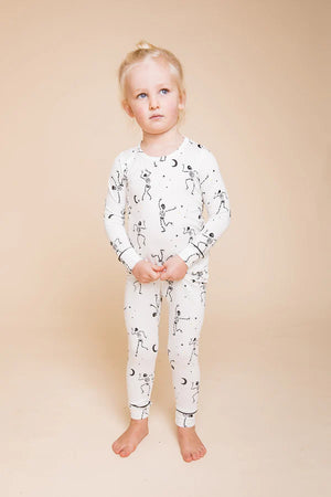 Kids Classic Bamboo PJ Set - Skeletons