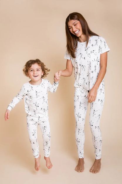 Kids Classic Bamboo PJ Set - Skeletons