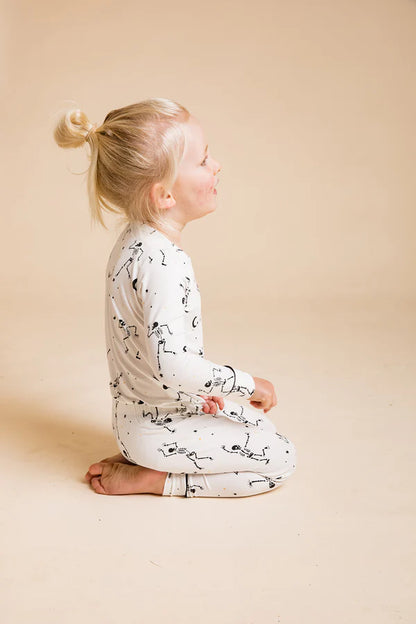 Kids Classic Bamboo PJ Set - Skeletons