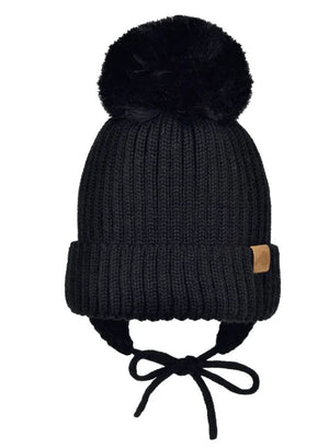 Acrylic Knit Toque - Black