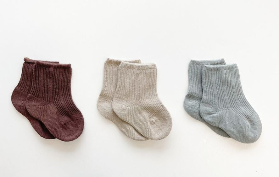 All Season Socks (3pk) - Coffee | Grey | Beige