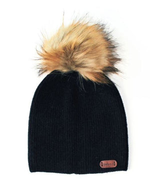 Angora Wool Beanies - Black