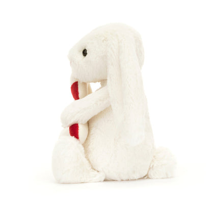 Jellycat Bashful Bunny with Candy Cane