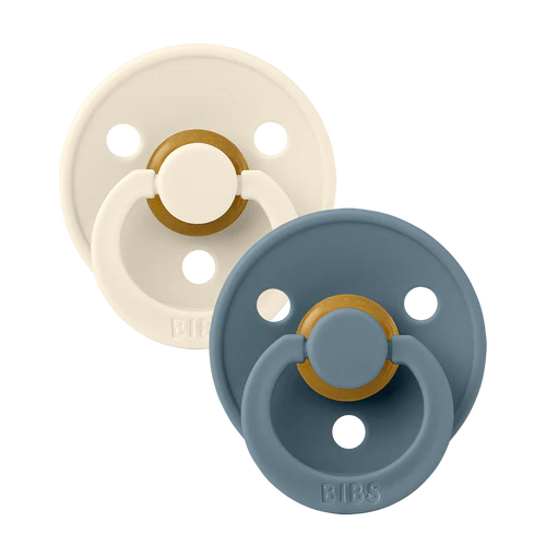 BIBS Pacifier 2PK - Ivory/Petrol