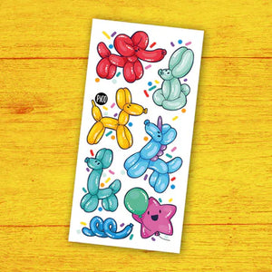 Temporary Tattoos - Animal Balloons