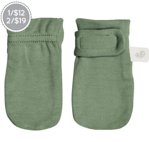 Bamboo Scratch Mittens - Hunter Green