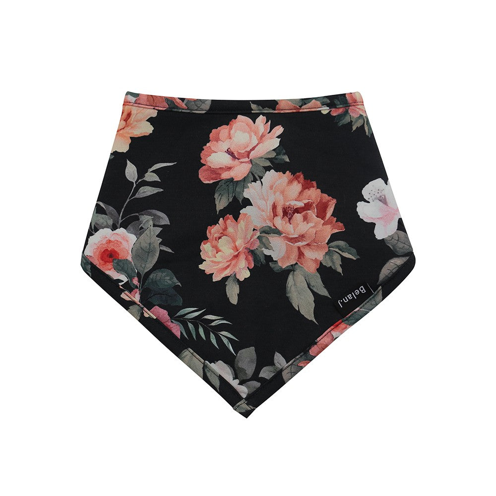 Bandana Bib - Midnight Blossom