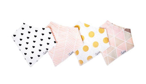 Bandana Bibs 4PK - Blush