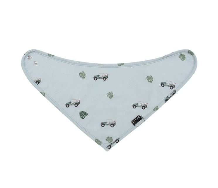 Bandana Bib - Green Jeep