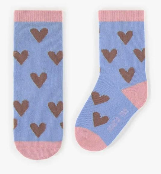 Baby Blue Sweet Heart Socks