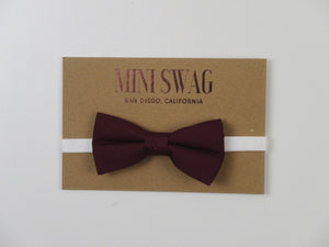 Bow Tie - Solid Wine