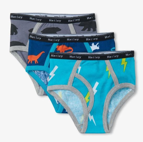 Boys Briefs Underwear 3pk - Nature Silhouette