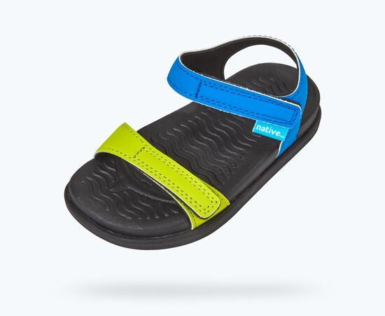 Charley Block Sandals - Baracuda / Chartreuse