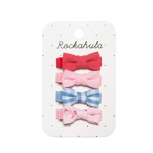 Clips - Cherry Gingham Mini Bow