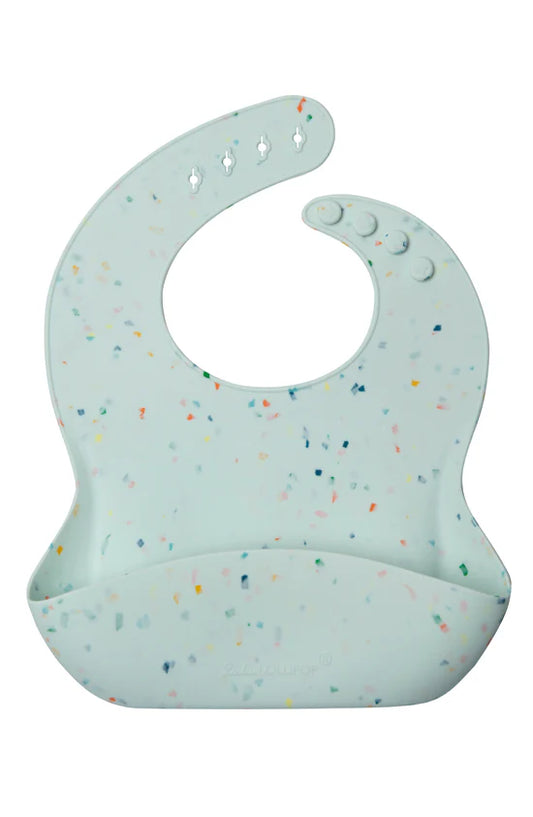 Silicone Bib | Confetti Colours - Confetti Mint