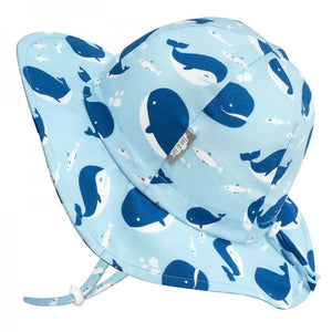 Cotton Floppy Hat - Blue Whale