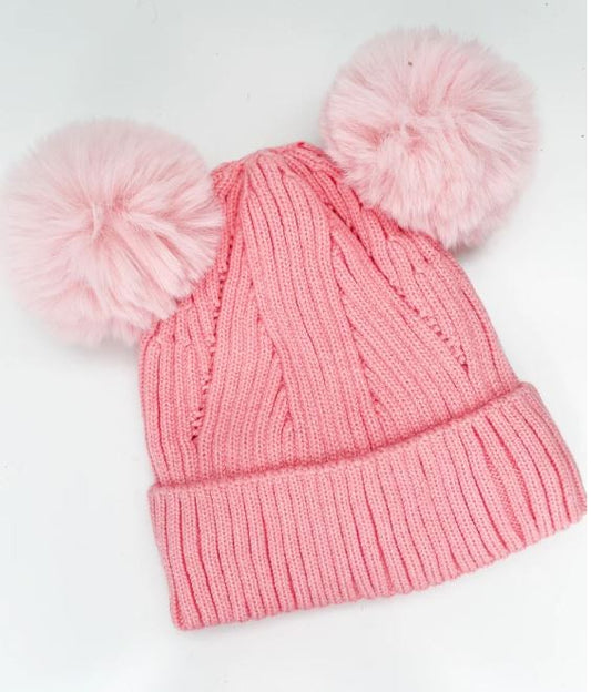 Double Pompom Baby Toque - Fairy