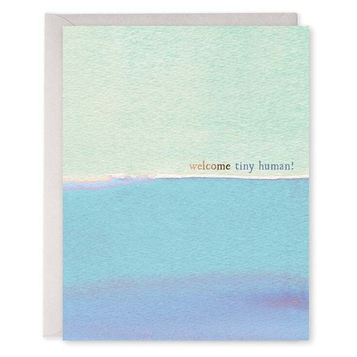 Welcome Tiny Human Greeting Card