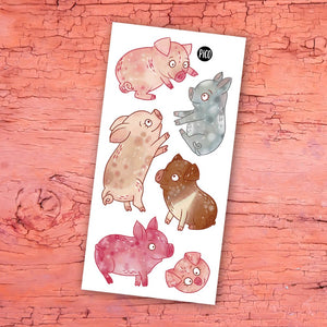 Temporary Tattoos - Farm Pigs