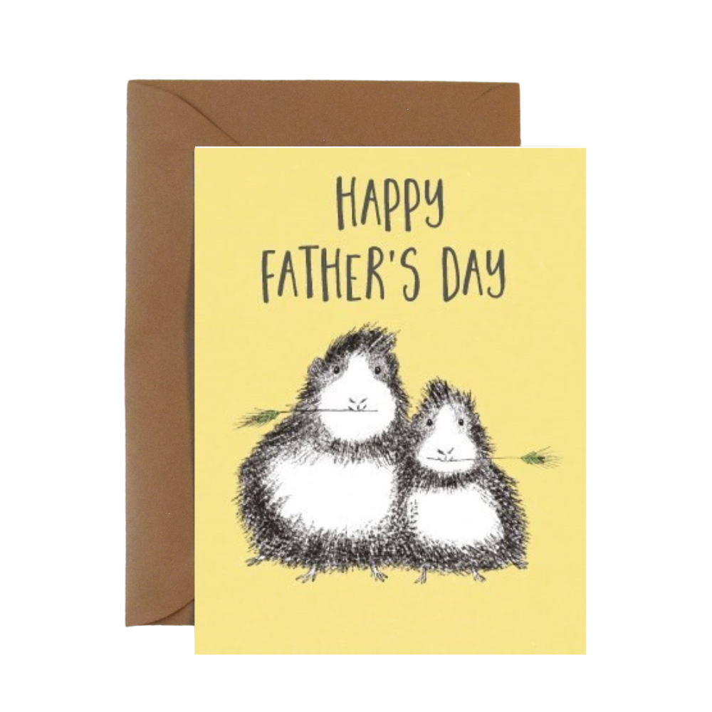 Guinae Pigs Father's Day Greeting Card