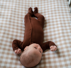 Bamboo Footed Sleeper - Dark Brown