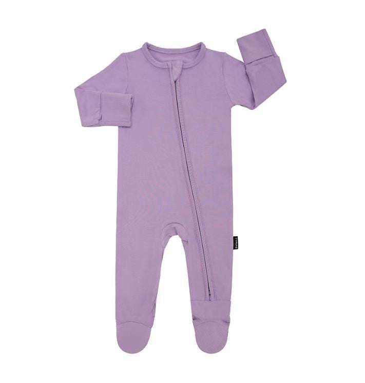 Footed Zipper Sleeper - Violet