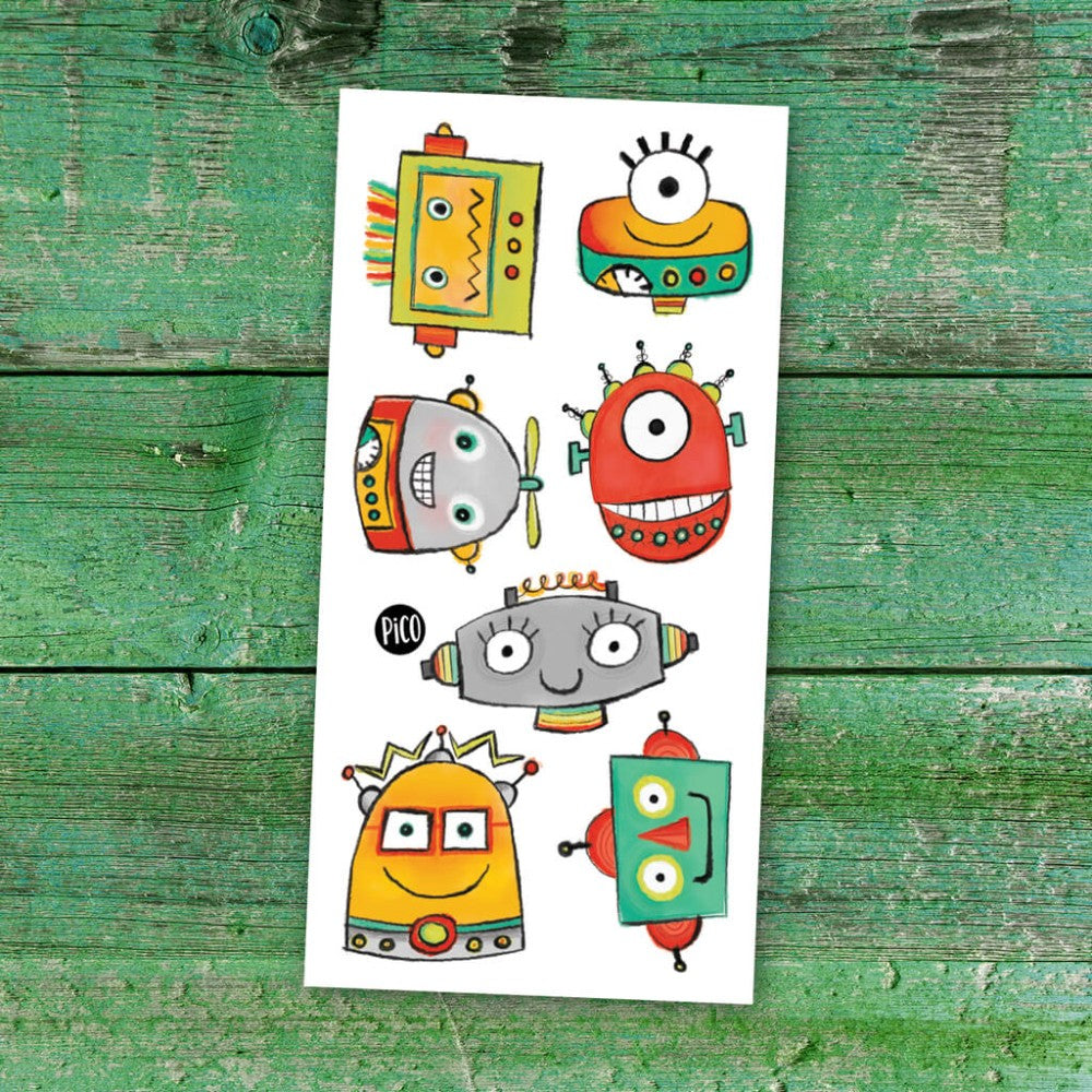 Temporary Tattoos - Funny Robots