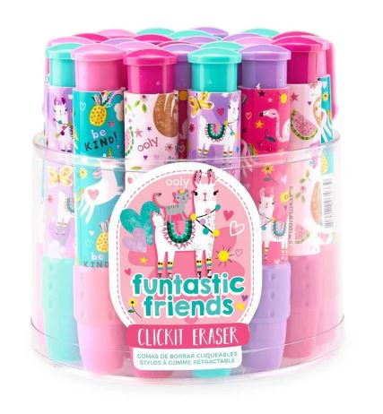 Click-it Erasers - Funtastic Friends