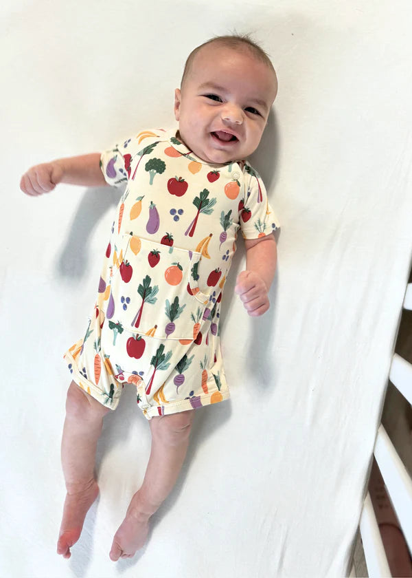 Baby Pocketed Romper - Farmers Market