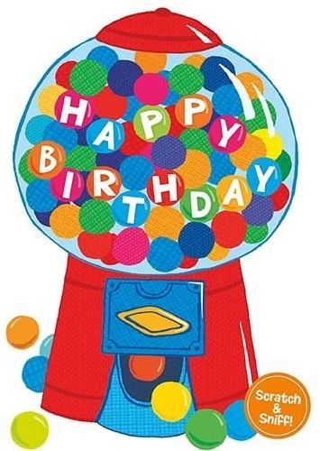 Happy Birthday Bubblegum Greeting Card