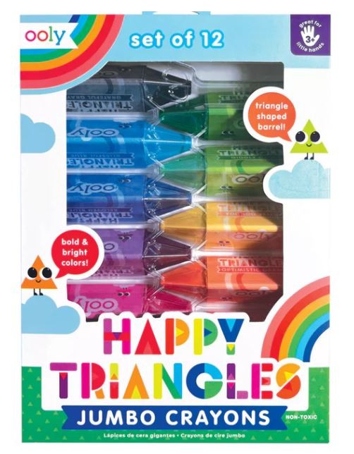 Happy Triangle Jumbo Crayons