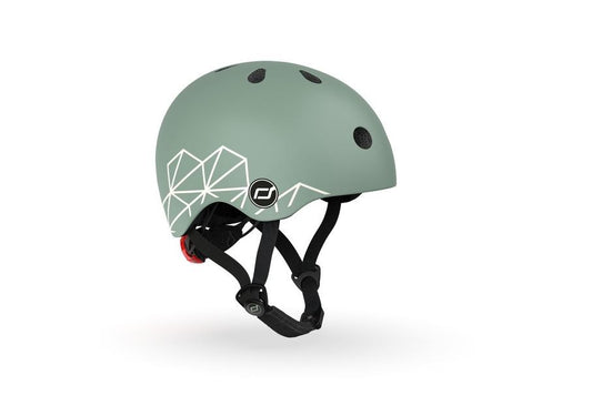 Scoot & Ride Helmet - Green Lines