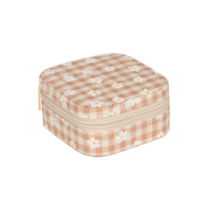 Jewellery Box - Daisy Gingham Square