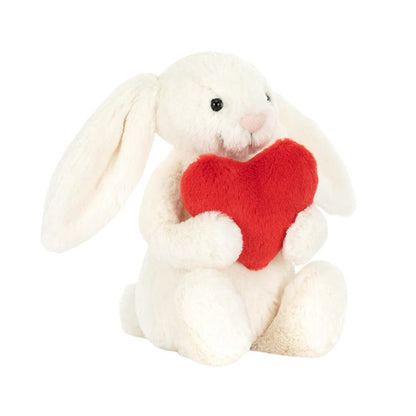 Bashful Red Love Heart Bunny