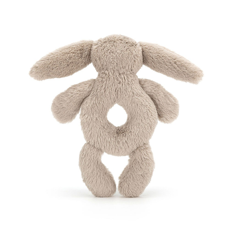 Bashful Bunny Ring Rattle - Beige